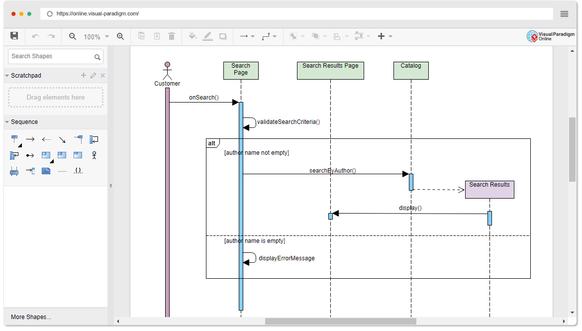 Как создать диаграмму последовательности в visual studio