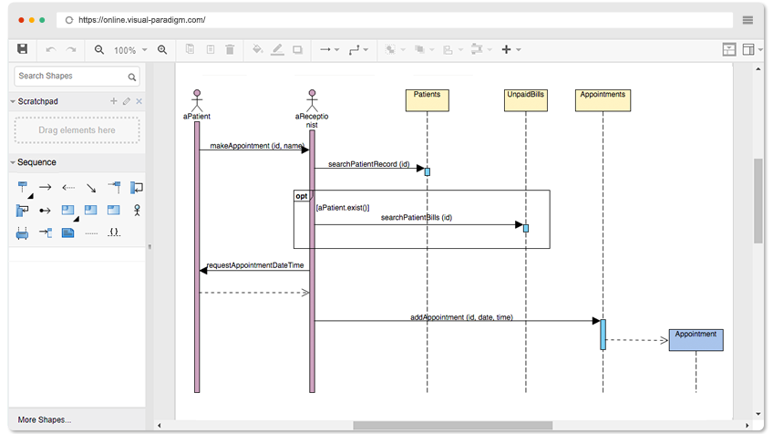 Как создать диаграмму последовательности в visual studio